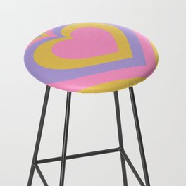 y2k heart layers 1 Bar Stool