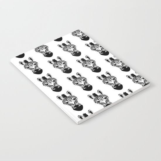 Black and White Zebra Pattern Notebook