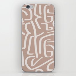 Calligraffiti | Bisque + Bone iPhone Skin