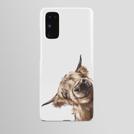 Sneaky Highland Cow Android Case