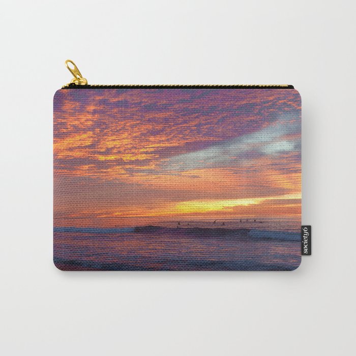 Pink Sunset Carry-All Pouch