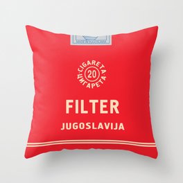 Glory to Yugoslavian design Throw Pillow