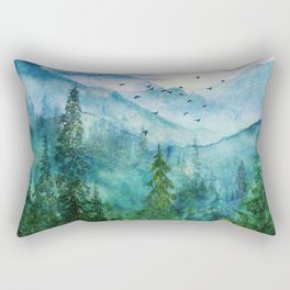 Spring Mountainscape Rectangular Pillow