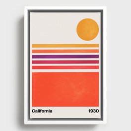 California Sunrise Framed Canvas