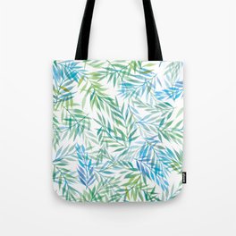 Watercolour Ferns | Blue Green Tote Bag