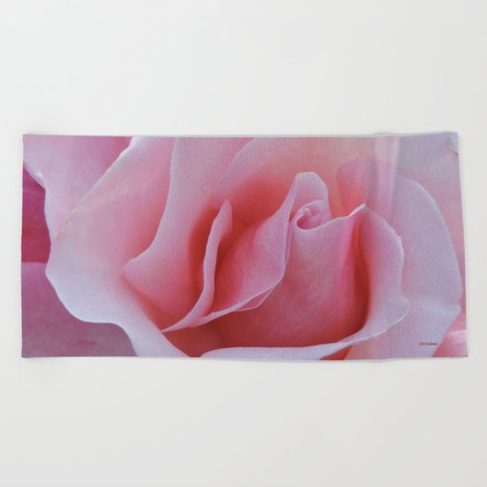 Rose Petal Pink Beach Towel