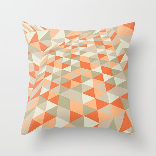Triangulation Throw Pillow