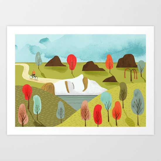 Autumn portrait Art Print