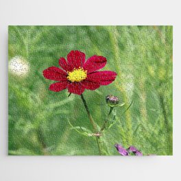 Red Cosmos Jigsaw Puzzle