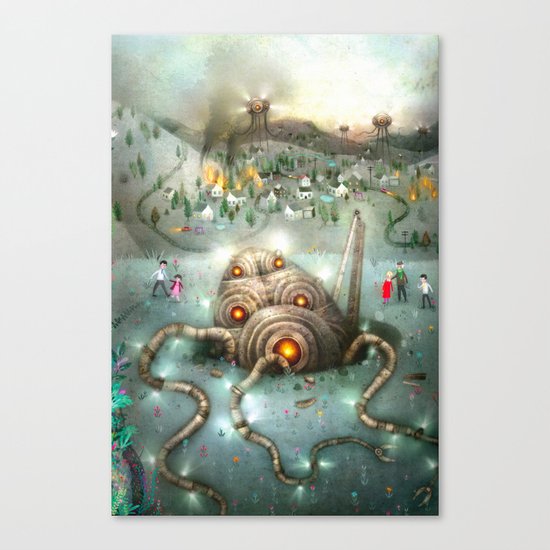 War of the worlds Canvas Print