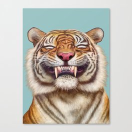 Smiling Tiger Canvas Print