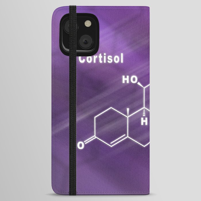 Cortisol Hormone Structural chemical formula iPhone Wallet Case