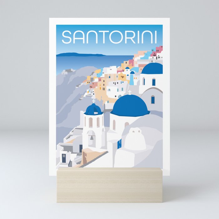 Santorini Greece Mini Art Print