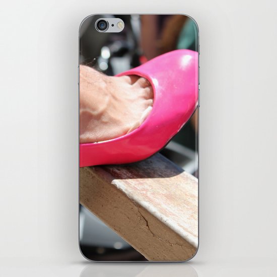 pink shoe iPhone & iPod Skin