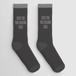 Fuck You Funny Offensive Quote Socks
