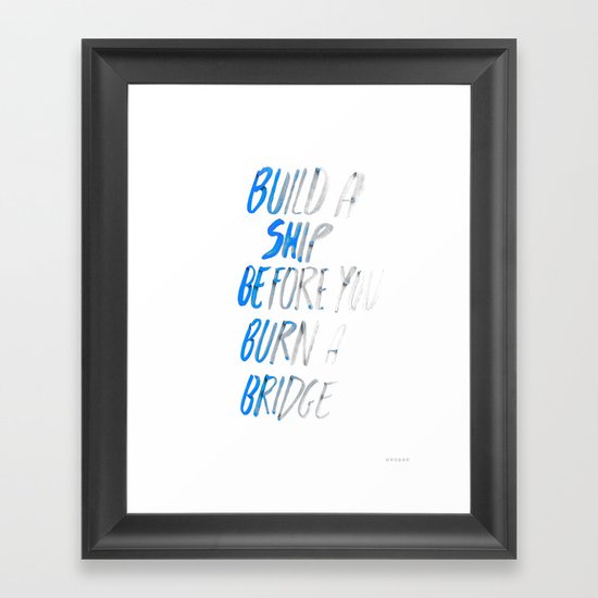Ship Framed Art Print
