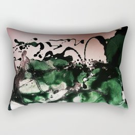 pink and green  Rectangular Pillow
