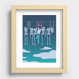 Don't Hang In There Recessed Framed Print