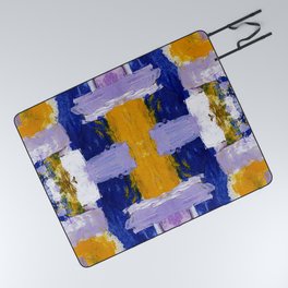 Abstract Expression #9 by Michael Moffa Picnic Blanket