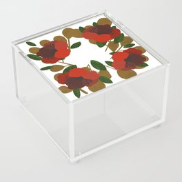 Poppy Wreath Acrylic Box