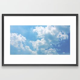 Light Blue Framed Art Print