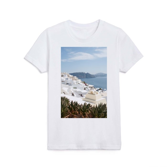 Santorini Oia Bliss #1 #wall #decor #art #society6 Kids T Shirt