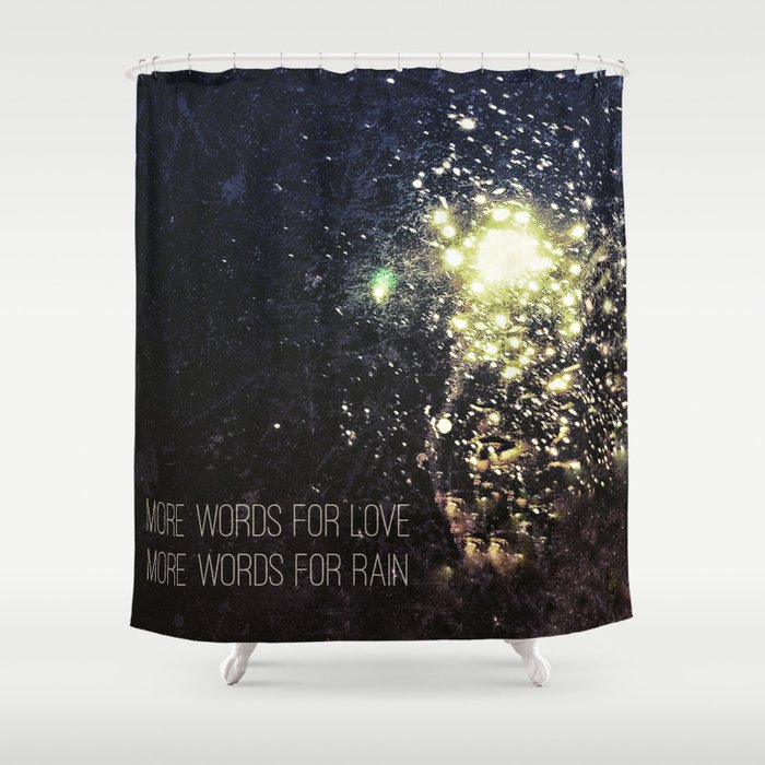 more words for love Shower Curtain