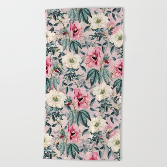 TROPICAL GARDEN IV Beach Towel
