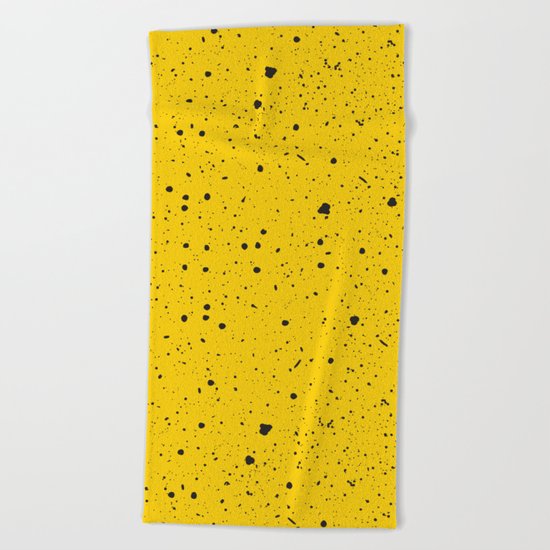 Speckled Yellow Beach Towel