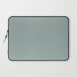SOLID COLOR GRAY MORNING Laptop Sleeve