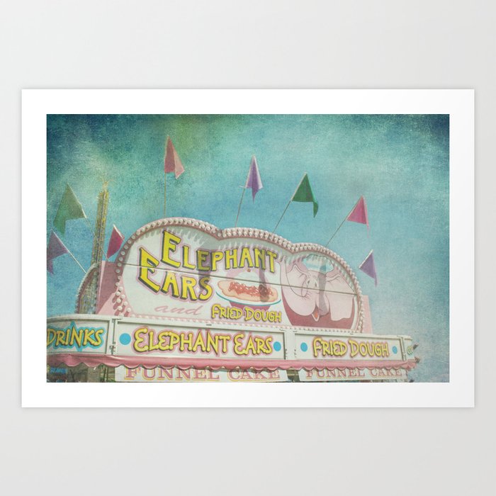 Elephant Ears Funnel Cakes Carnival Fair Whimsical Foodie Pastel