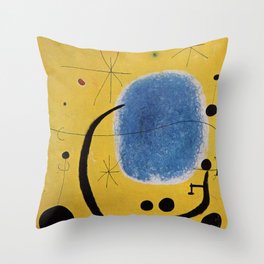 Joan Miro The Gold Of The Azure Throw Pillow