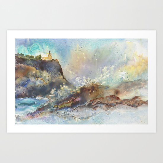 The Splash at Split Rock Art Print