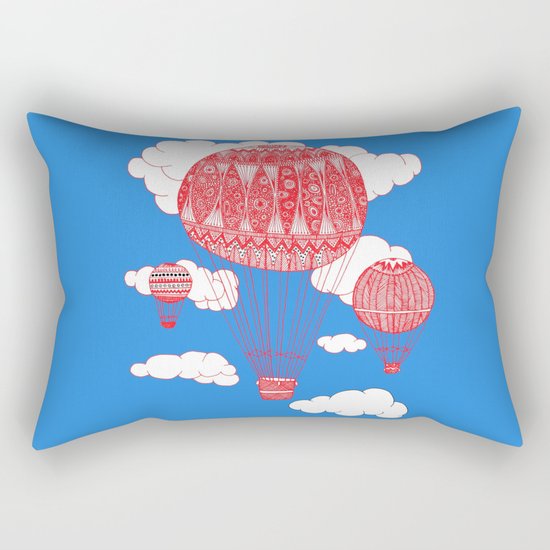 Hot Air Balloon Rectangular Pillow