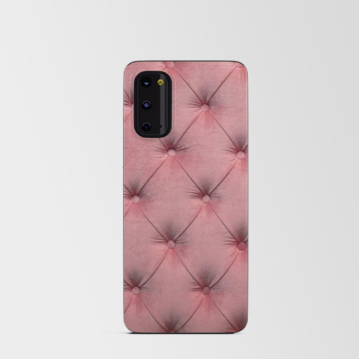 Blush Pink Tufted Pattern Android Card Case