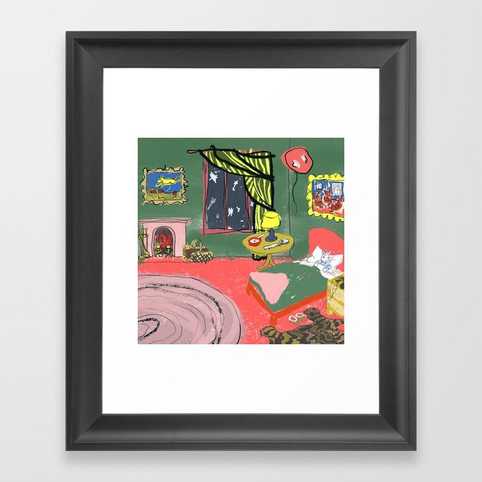 good nite moon Framed Art Print