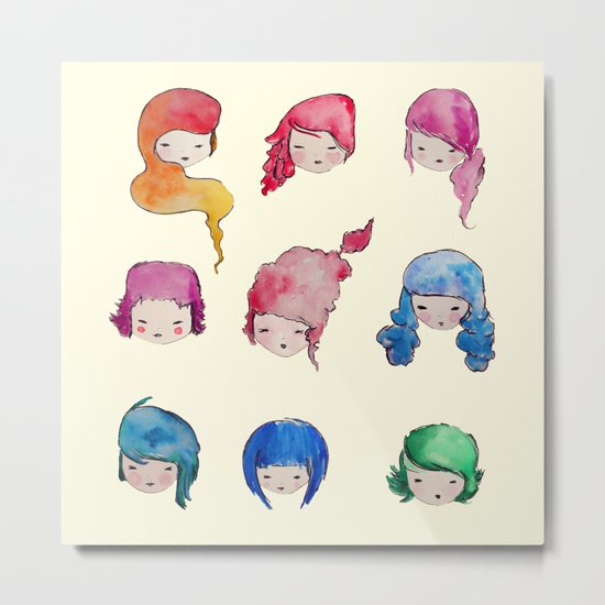 does my head look big in this? Metal Print