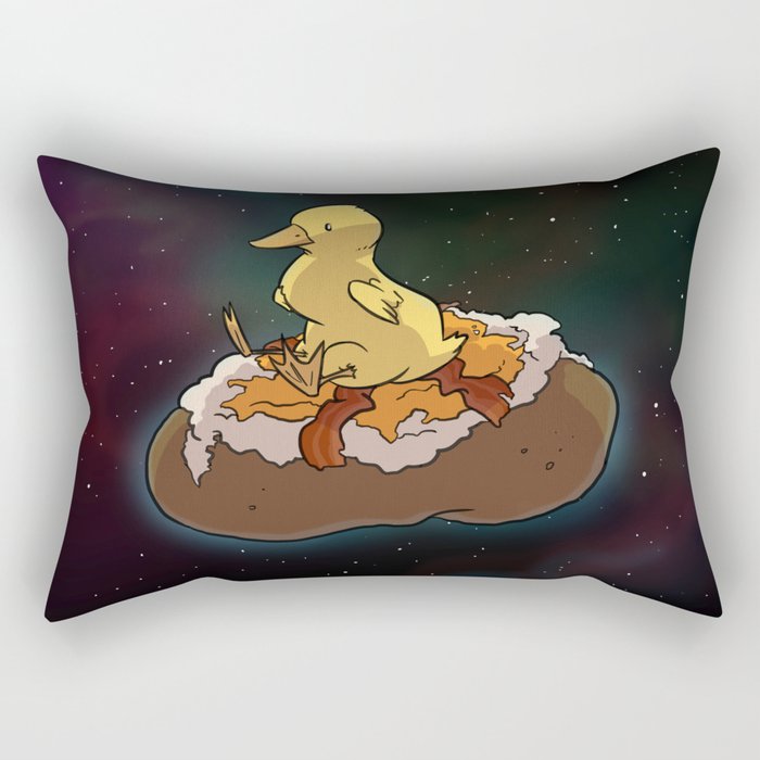 Space Duck Rectangular Pillow