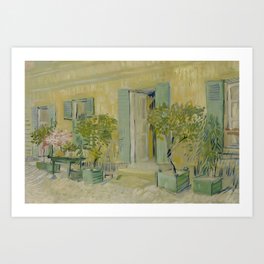 Exterior of a Restaurant at Asnieres Vincent van Gogh Art Print