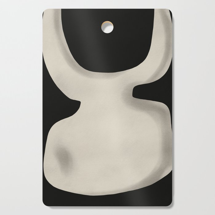 White tooth sculpture abstract Cutting Board