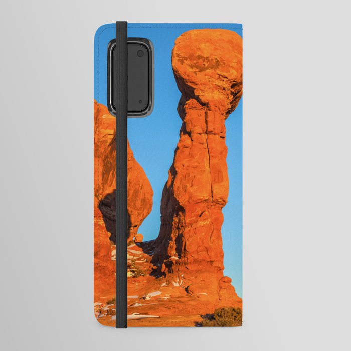 Red Rocks at Moonrise Android Wallet Case