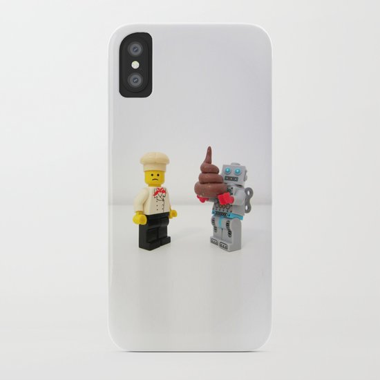 Lego cook & robot misunderstanding iPhone Case