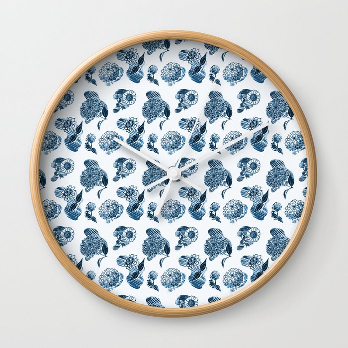 Lazy Daisies Wall Clock