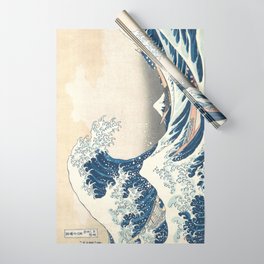 The Great Wave Off Kanagawa by Katsushika Hokusai Thirty Six Views of Mount Fuji - The Great Wave Wrapping Paper