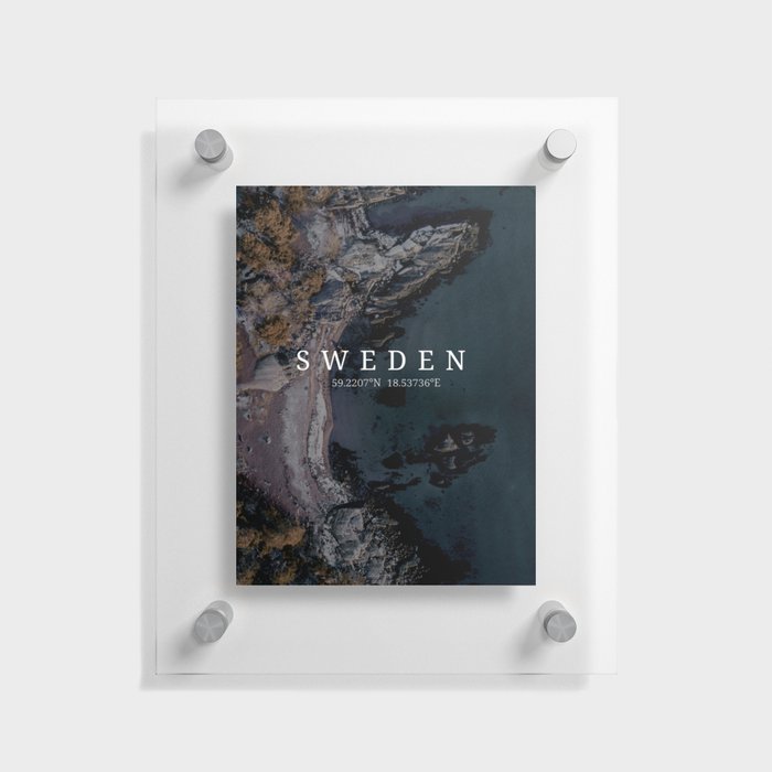 Sweden Travel Landscape Floating Acrylic Print