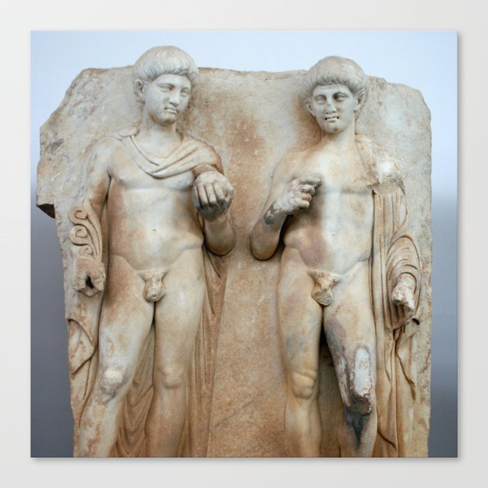 Two Princes Sebastion Relief Classical Art Canvas Print