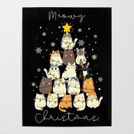 Meowy Christmas  Poster