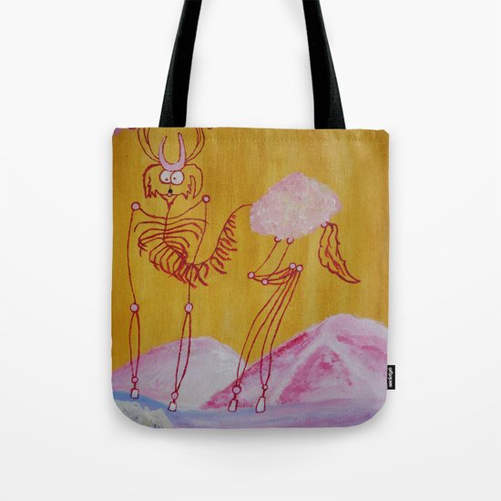 Thin Cartoon Deer Tote Bag