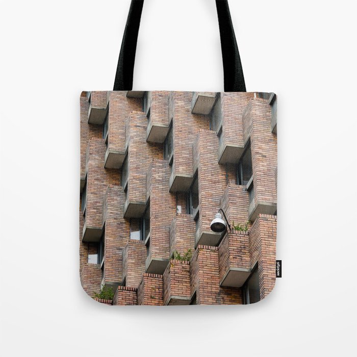 Brick building Tote Bag