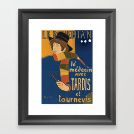 Le Bohemian Doctor Who by Lautrec Framed Art Print